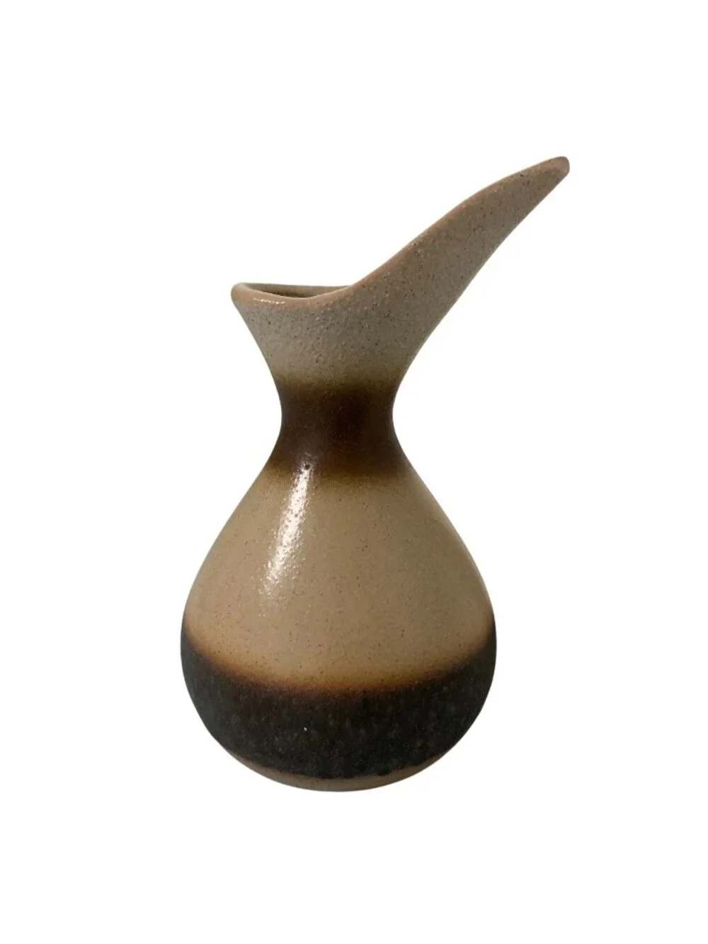 1950s Midcentury Modern Textured Pelican Vase MCM